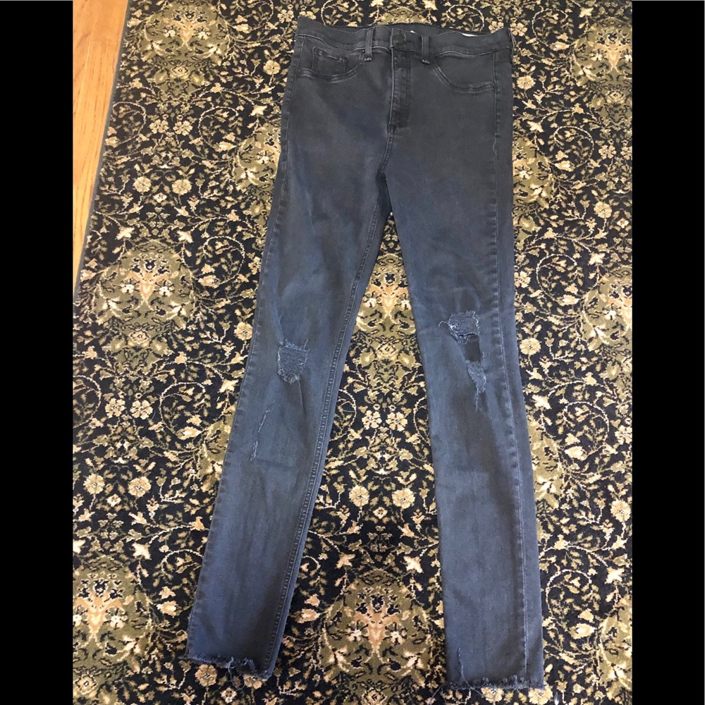 Rag and Bone High Rise Skinny Jeans